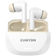 CANYON headset HEXAGON 7 TWS ANC+ENC Wireless Charge White Beige