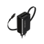 CANYON charger OnCharge 65RC Build-In Cable USB-C 65W 1xPD 1xQC EU Black
