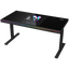 Dual-motor sit/stand adjustable-height gaming desk with built-in PC case