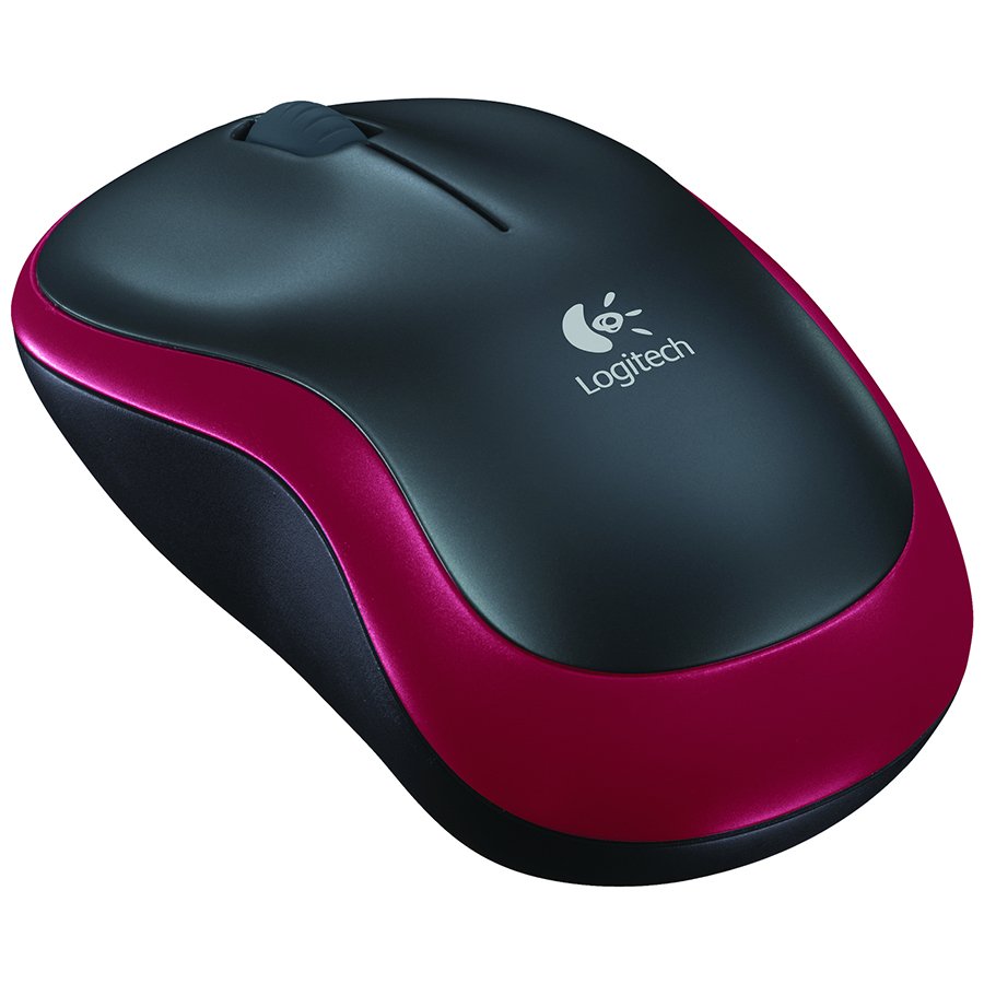 LOGITECH M185 Wireless Mouse - RED - EWR2 Glavna slika proizvoda