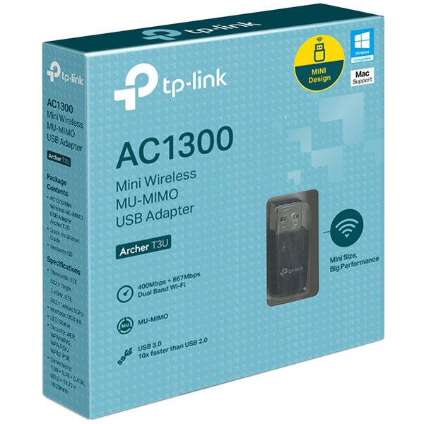 TP-Link Archer T3U AC1300 Mini Wi-Fi MU-MIMO USB Adapter