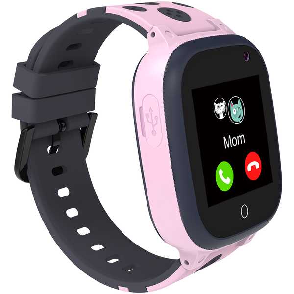 CANYON Sandy KW-34, Kids smartwatch, 1.44 inch colorful screen, GPS function, Nano SIM card, 32+32MB, GSM(850/900/1800/1900MHz), 400mAh battery, compatibility with iOS and android, Pink