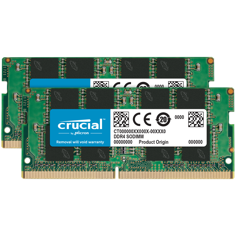 Crucial 16GB Kit (2x8GB) DDR4-3200 SODIMM CL22 (8Gbit/16Gbit) Glavna slika proizvoda