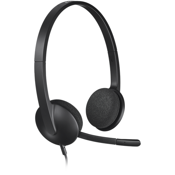 LOGITECH H340 Corded Headset - BLACK - USB
