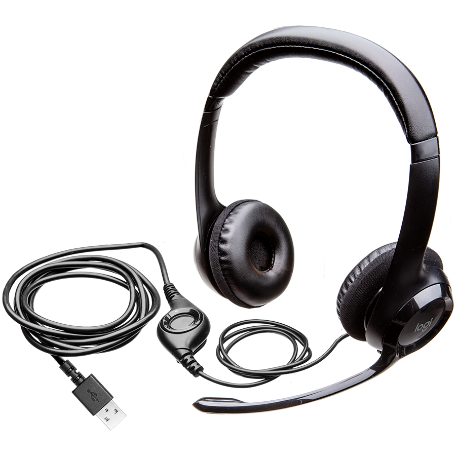 LOGITECH H390 Corded Headset - BLACK - USB Glavna slika proizvoda