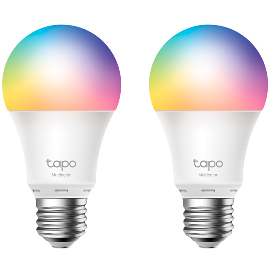 TP-Link Tapo L530E Smart Wi-Fi Light Bulb, Multicolor, 2.4 GHz, IEEE 802.11b/g/n, E27 Base, 220–240 V, 50/60 Hz, 2, 500 K – 6, 500 K, Multicolor, No Hub Required, Voice Control (works with Amazon Alexa and Google Assistant), Remote Control, 2 PACK Glavna slika proizvoda