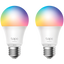 TP-Link Tapo L530E Smart Wi-Fi Light Bulb, Multicolor, 2.4 GHz, IEEE 802.11b/g/n, E27 Base, 220–240 V, 50/60 Hz, 2, 500 K – 6, 500 K, Multicolor, No Hub Required, Voice Control (works with Amazon Alexa and Google Assistant), Remote Control, 2 PACK