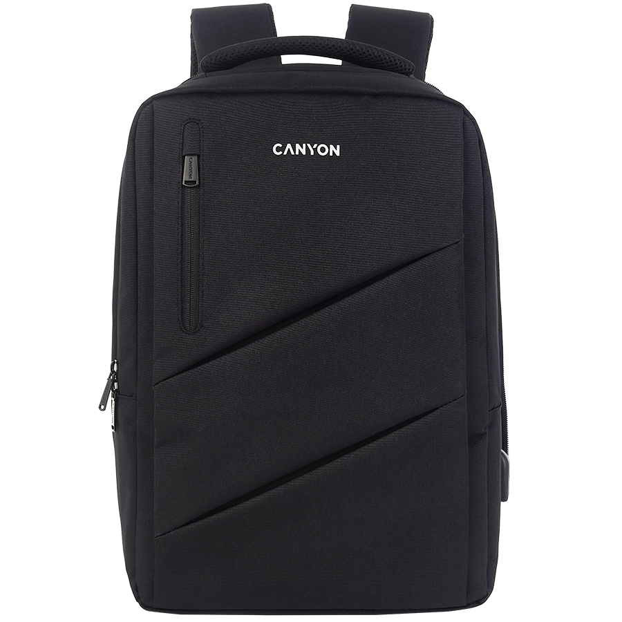 CANYON backpack BPE-5 Urban USB 15.6'' Black Glavna slika proizvoda