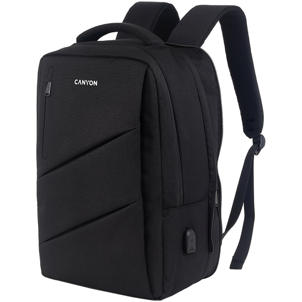 CANYON backpack BPE-5 Urban USB 15.6'' Black