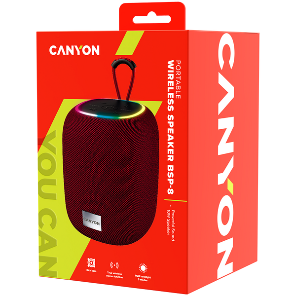 CANYON speaker BSP-8 10W Red