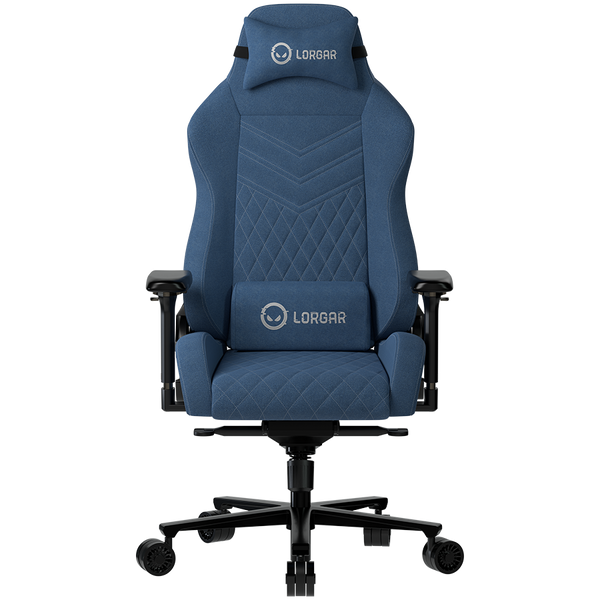 LORGAR Ace 422, Gaming chair, Anti-stain durable fabric, 1.8 mm metal frame, multiblock mechanism, 4D armrests, 5 Star aluminium base, Class-4 gas lift, 75mm PU casters, Blue