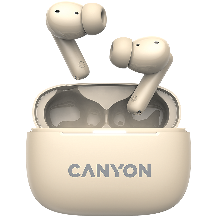 CANYON headset OnGo TWS-10 ANC+ENC Beige Glavna slika proizvoda