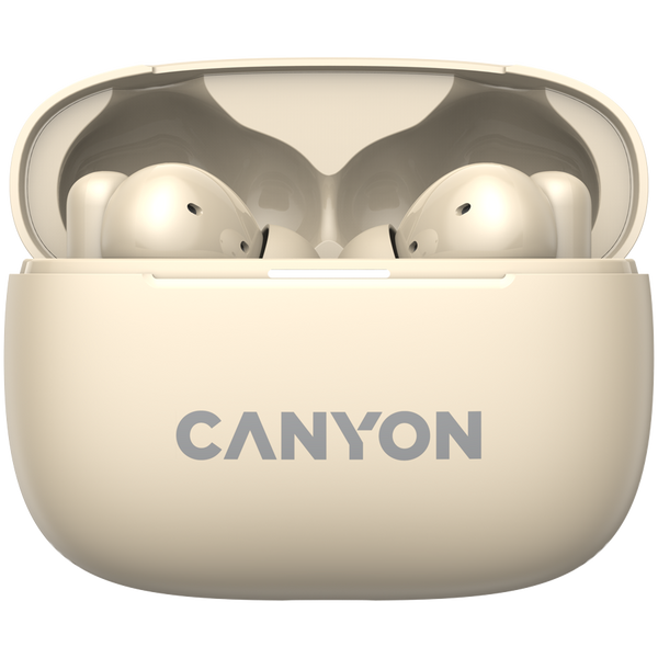 CANYON headset OnGo TWS-10 ANC+ENC Beige