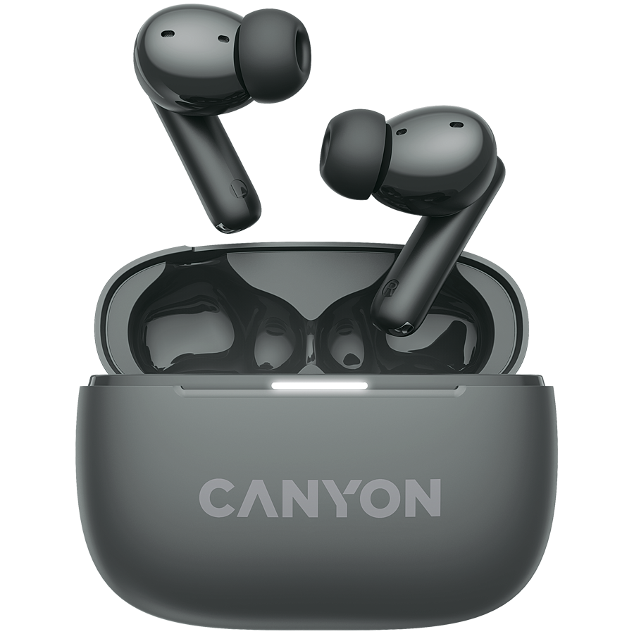 CANYON headset OnGo TWS-10 ANC+ENC Grey Glavna slika proizvoda