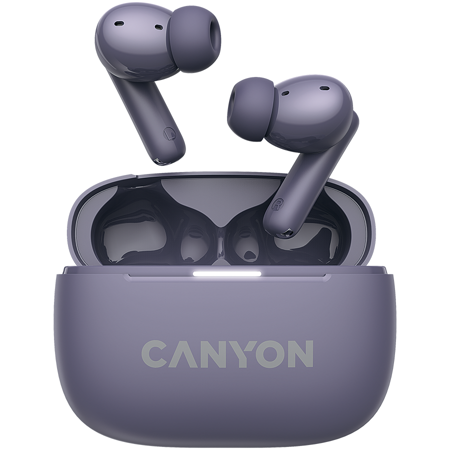 CANYON headset OnGo TWS-10 ANC+ENC Purple Glavna slika proizvoda