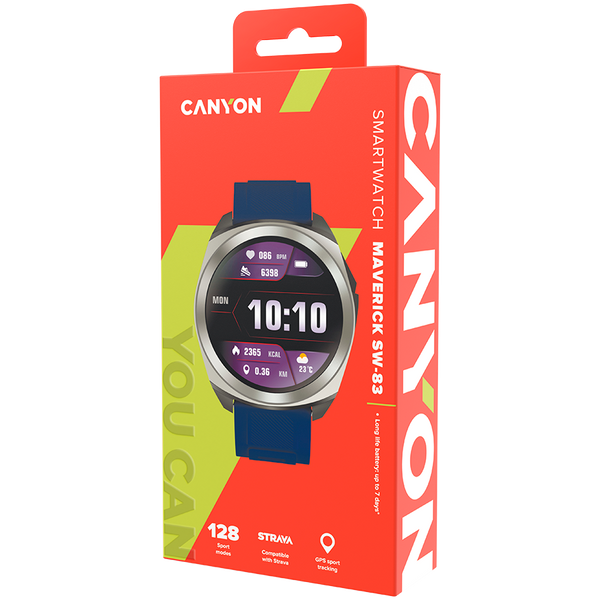 CANYON smart watch Maveric SW-83 GPS Silver Blue