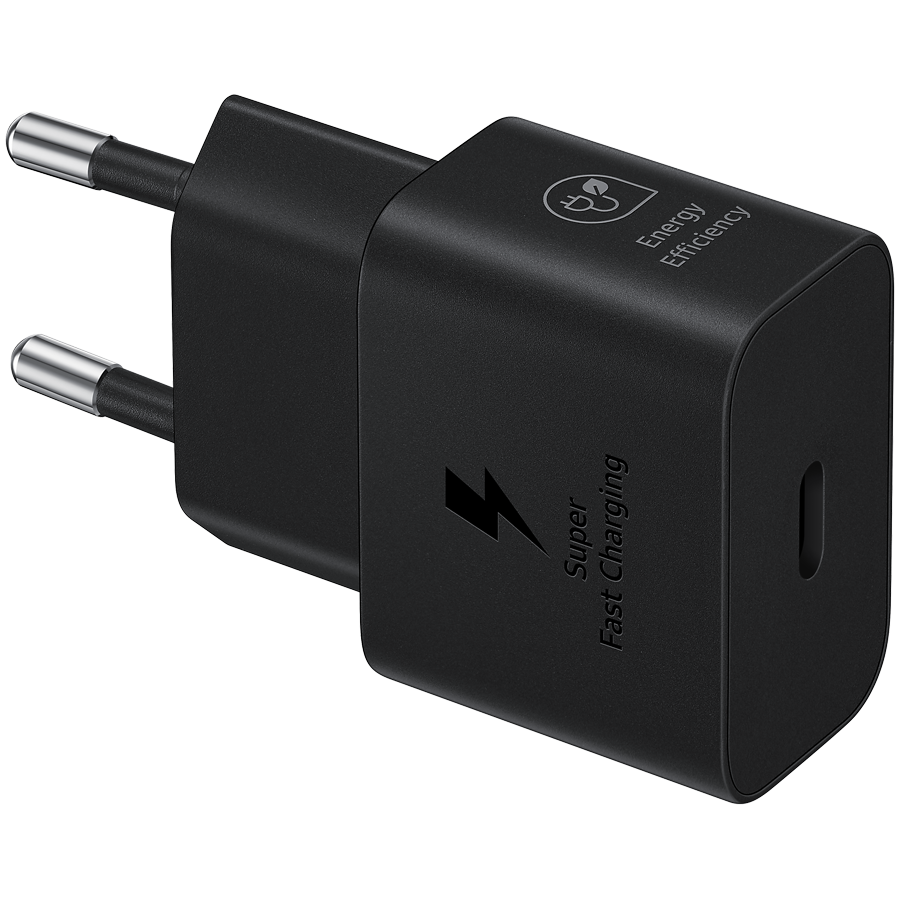 Samsung 25W Fast Charging USB-C Power Adapter Black (cable included) Glavna slika proizvoda