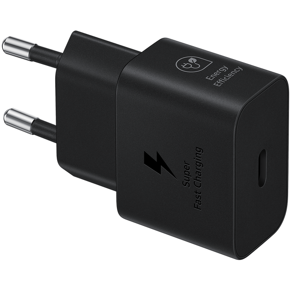 Samsung 25W Fast Charging USB-C Power Adapter Black (cable included)