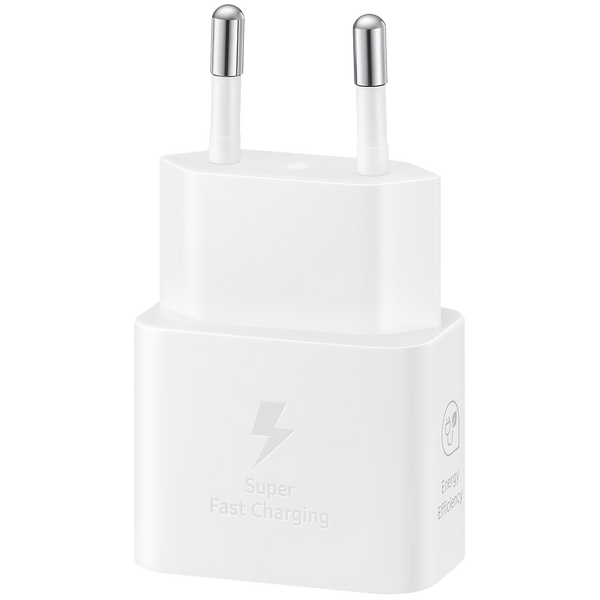 Samsung 25W Fast Charging USB-C Power Adapter White (cable not included)
