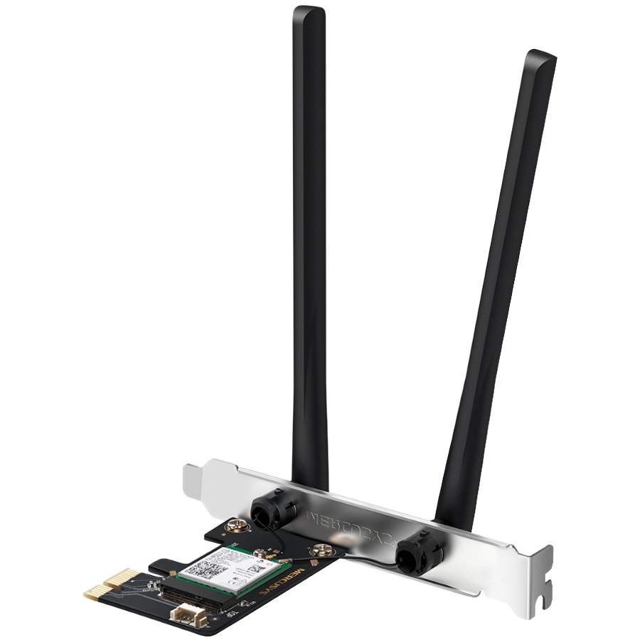 Mercusys MA80XE AX3000 Dual-Band Wi-Fi 6 Bluetooth PCI Express Adapter Glavna slika proizvoda