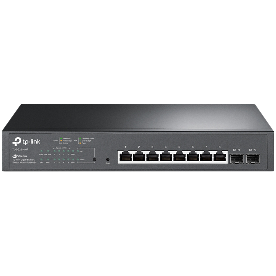 TP-Link SG2210MP Omada 10-Port Gigabit Smart Switch with 8-Port PoE+