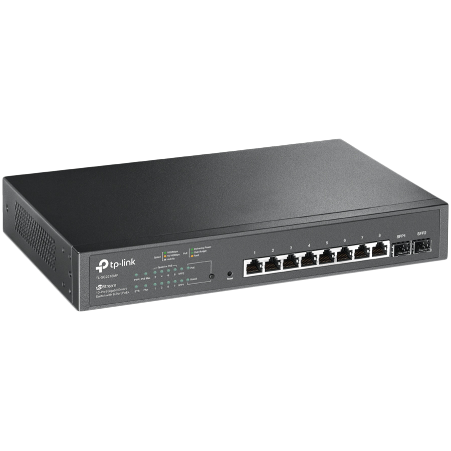 TP-Link SG2210MP Omada 10-Port Gigabit Smart Switch with 8-Port PoE+