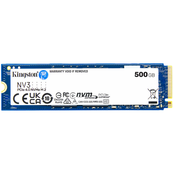 Kingston 500GB NV3 SSD M.2 2280 PCIe 4.0 NVMe