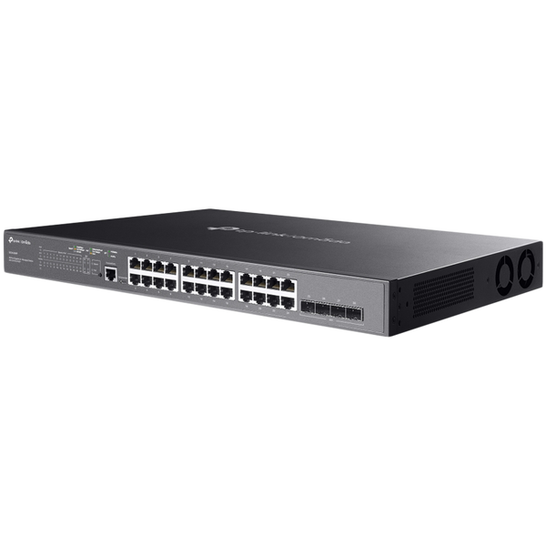 TP-Link SG3428MP Omada 28-Port Gigabit L2+ Managed Switch with 24× Gigabit 802.3af/at PoE+ ports and 4× Gigabit SFP slots