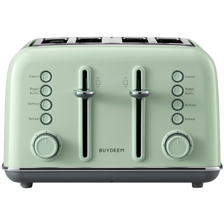 BUYDEEM 4 Slice Toaster, model DT640E, color Cozy Greenish