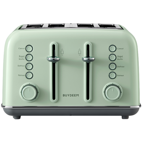 BUYDEEM 4 Slice Toaster, model DT640E, color Cozy Greenish