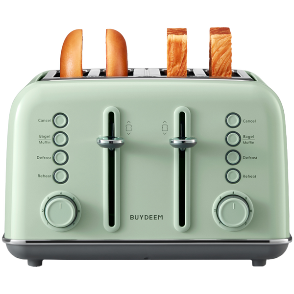 BUYDEEM 4 Slice Toaster, model DT640E, color Cozy Greenish