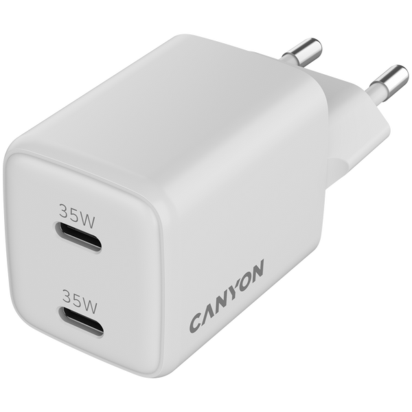 CANYON charger CU35CC GaN 35W 2xPD EU White