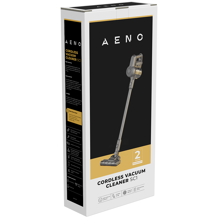 AENO Cordless vacuum cleaner SC1: electric turbo brush