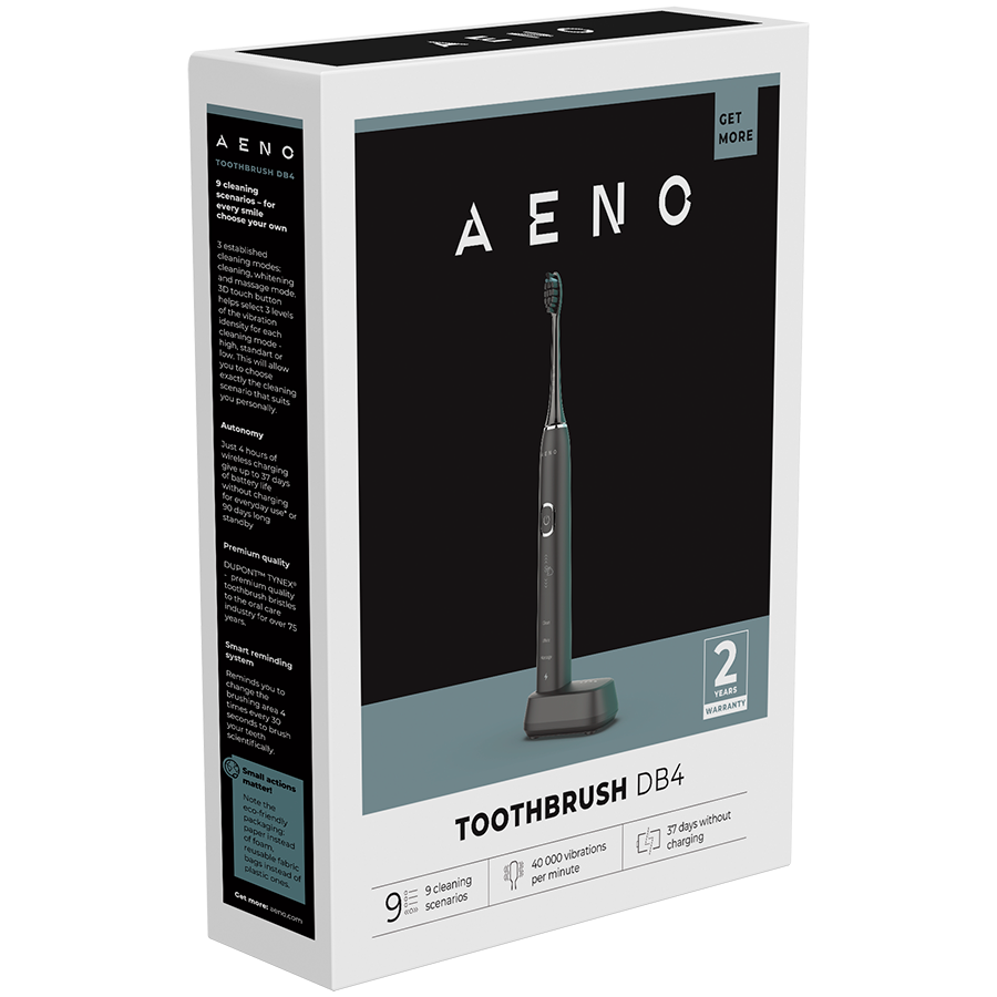 AENO Sonic Electric Toothbrush, DB4: Black
