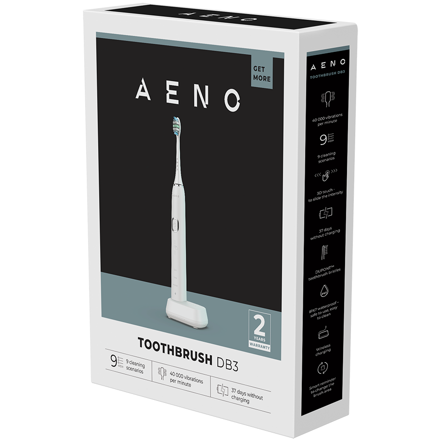 AENO Sonic Electric Toothbrush, DB3: White