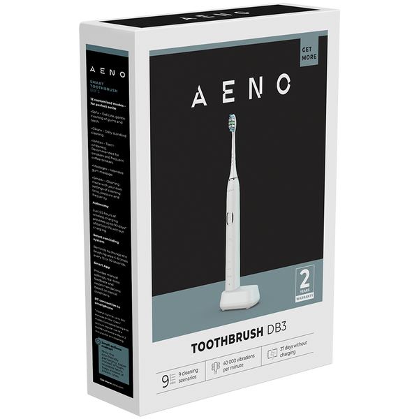 AENO Sonic Electric Toothbrush, DB3: White