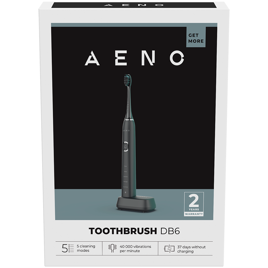 AENO Sonic Electric Toothbrush DB6: Black