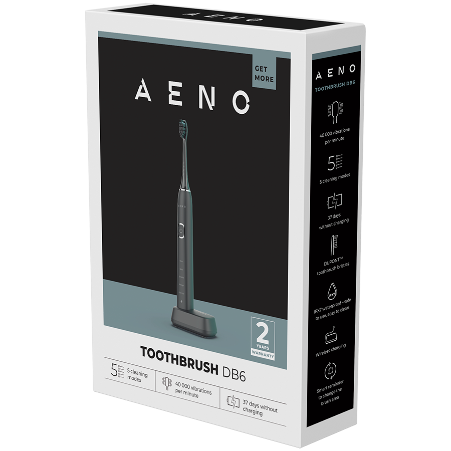 AENO Sonic Electric Toothbrush DB6: Black