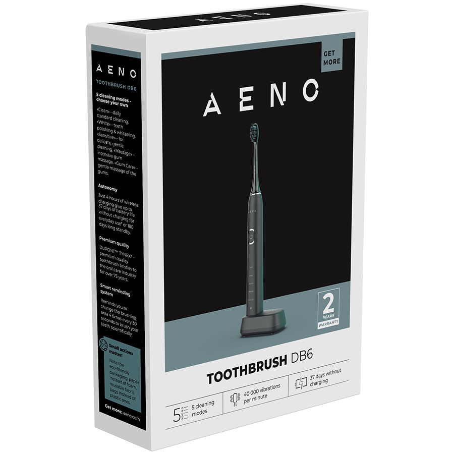 AENO Sonic Electric Toothbrush DB6: Black