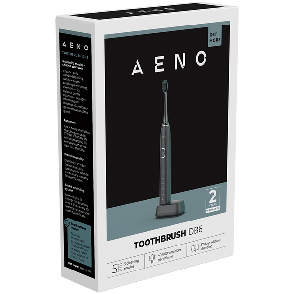 AENO Sonic Electric Toothbrush DB6: Black