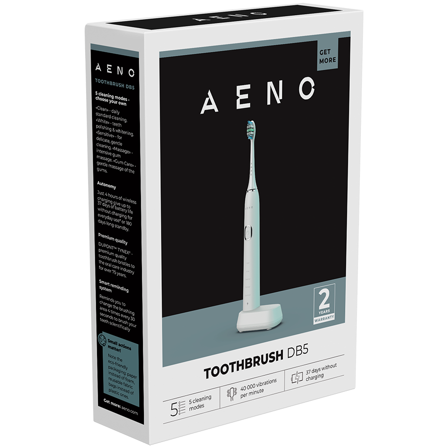 AENO Sonic Electric Toothbrush DB5: White