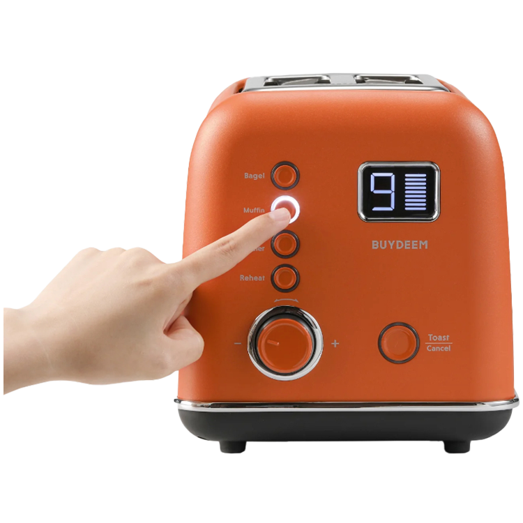 BUYDEEM 2 Slice Automatic Metal Toaster
