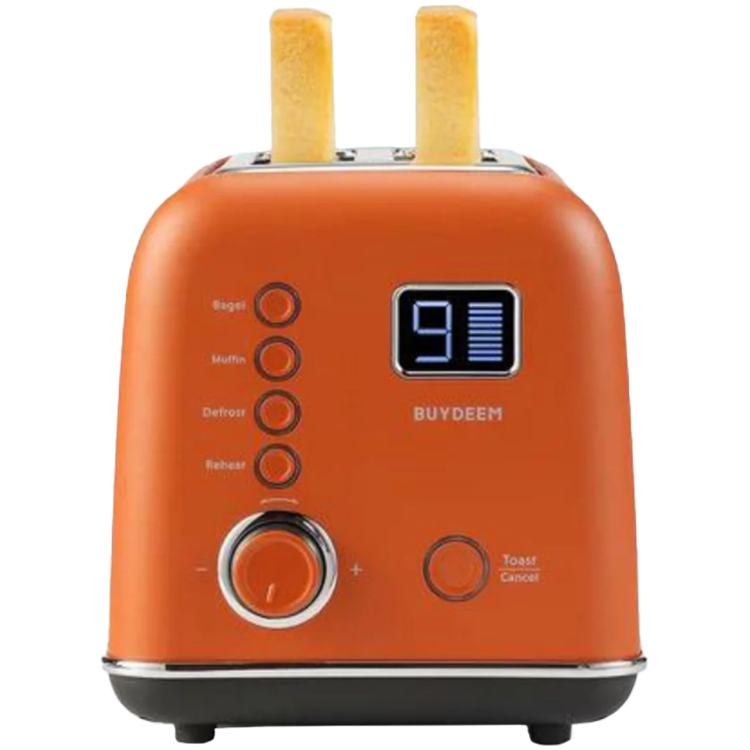 BUYDEEM 2 Slice Automatic Metal Toaster