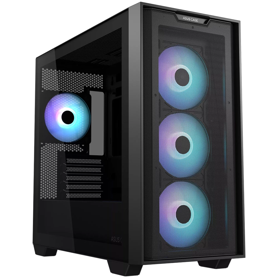 ASUS A21 PLUS Tempered Glass microATX case Black