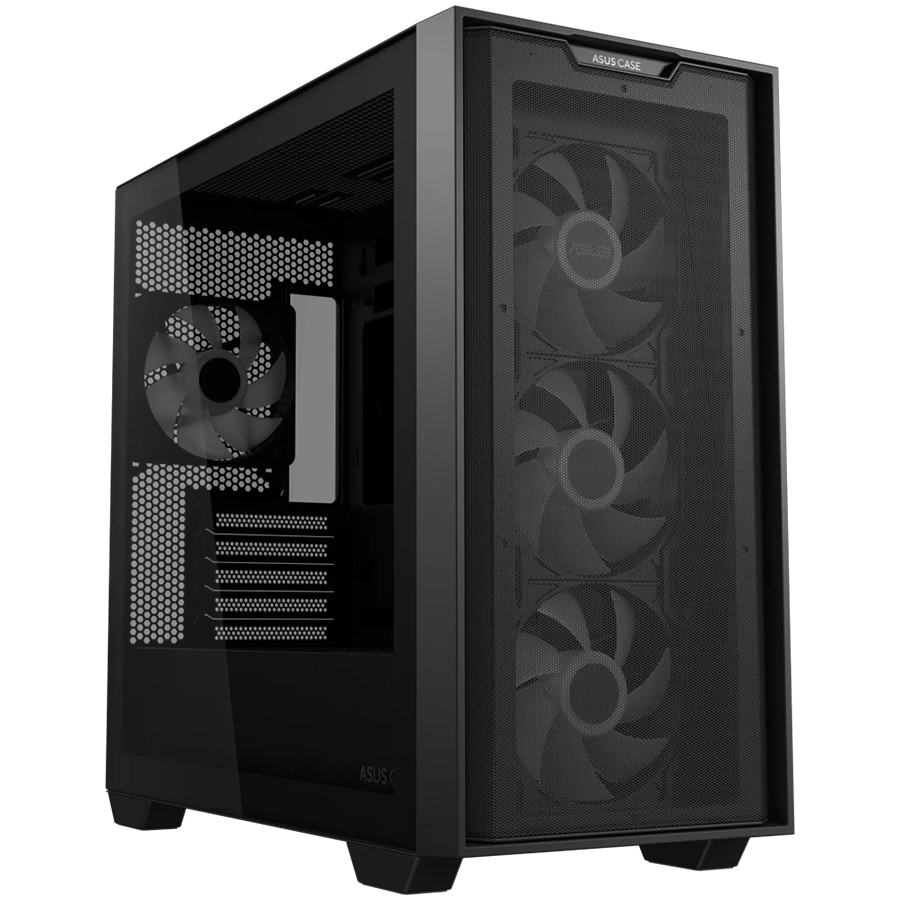ASUS A21 PLUS Tempered Glass microATX case Black