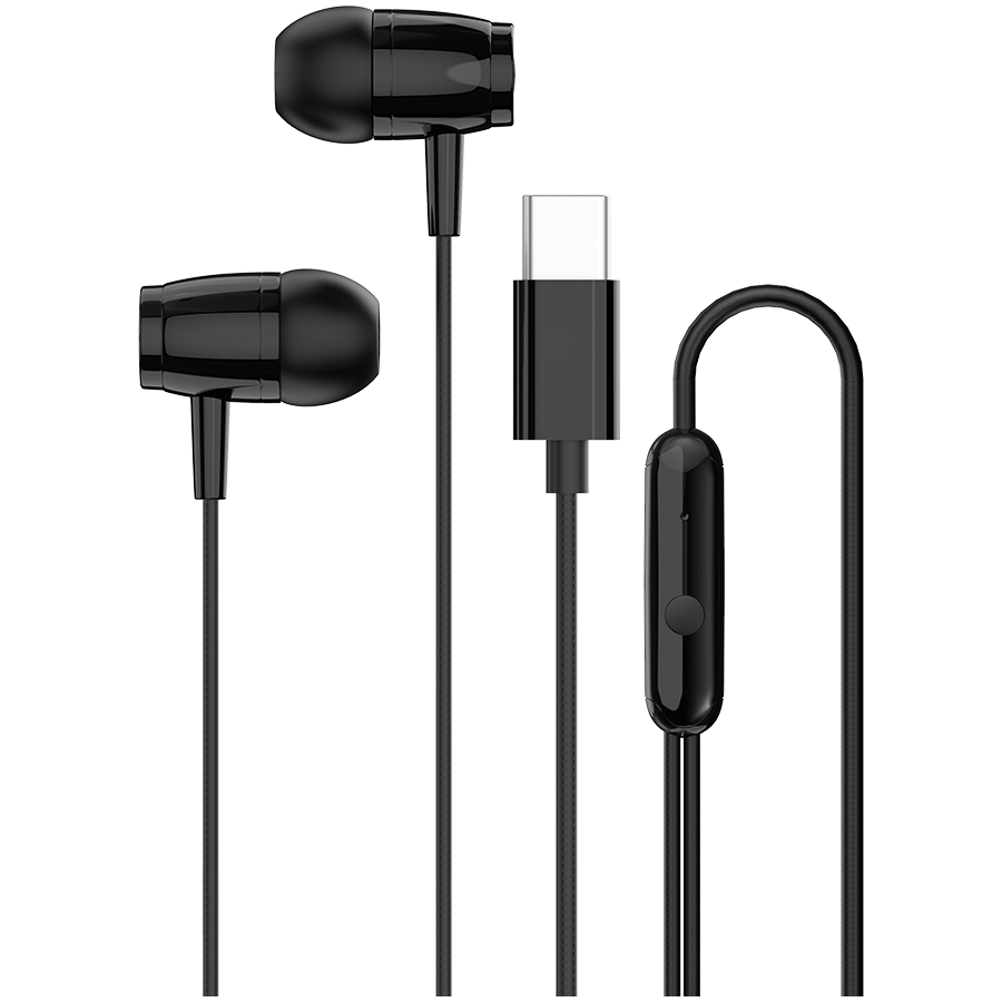 CANYON headphones SEP-5 TYPE-C Black Glavna slika proizvoda