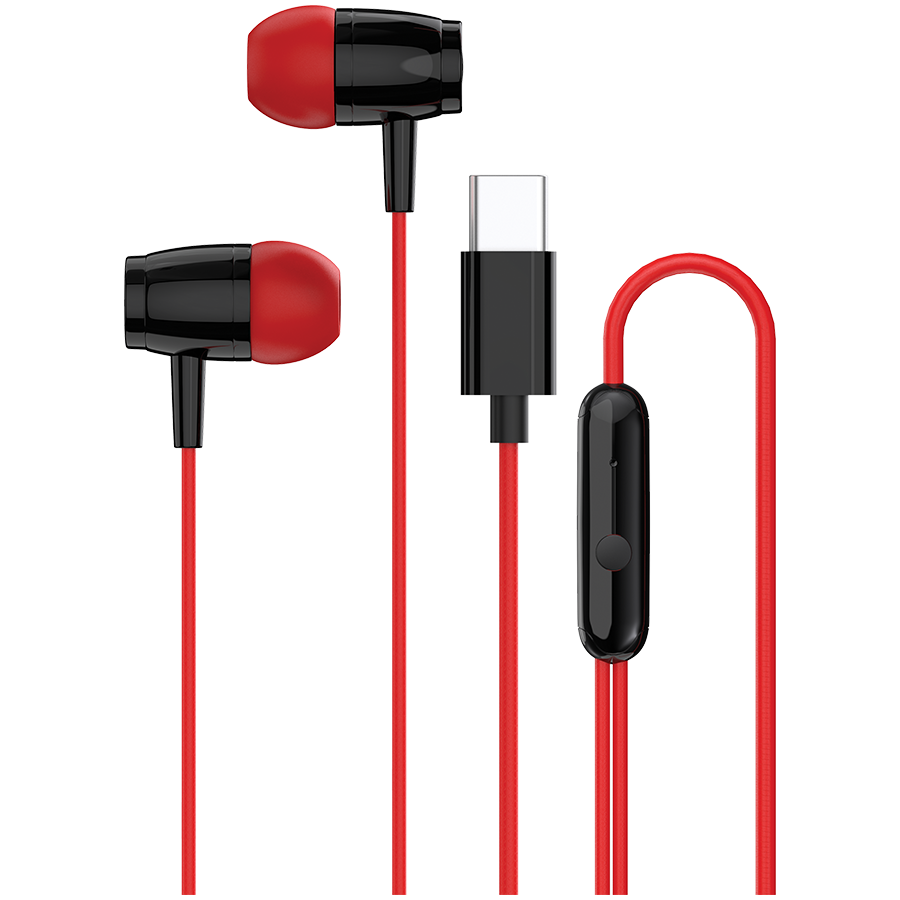 CANYON headphones SEP-5 TYPE-C Red Glavna slika proizvoda