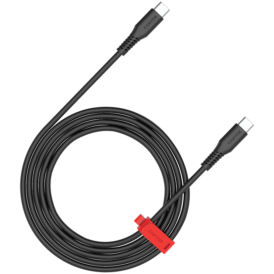 CANYON cable CC60SC C-C 60W 1.2m Black Glavna slika proizvoda