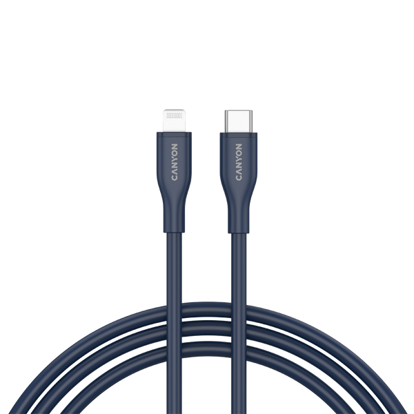 CANYON cable CLNM60 C-L 60W MFI 1m Silicon Blue