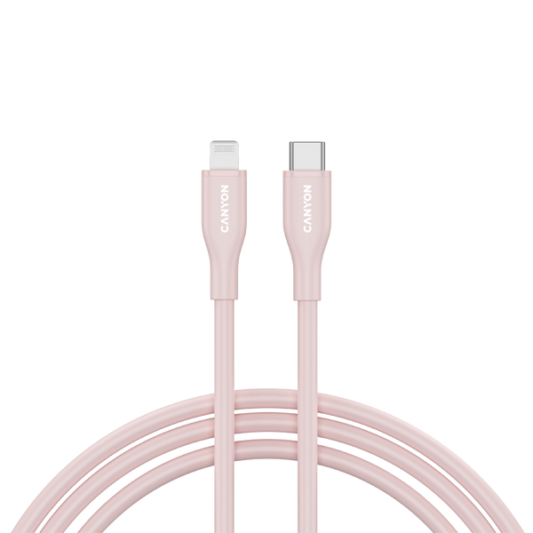 CANYON cable CLNM60 C-L 60W MFI 1m Silicon Pink